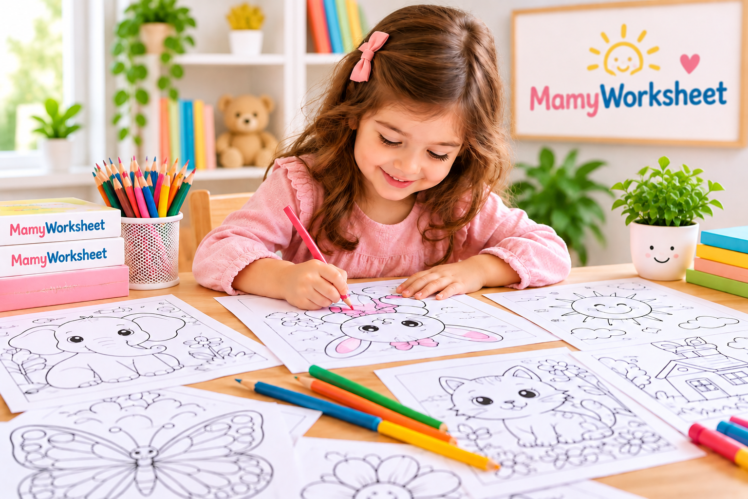 صفحات تلوين للأطفال للطباعة مجانًا من MamyWorksheet